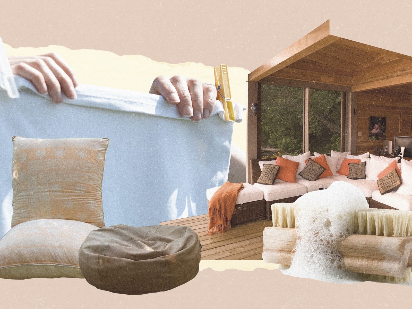 How to Clean Outdoor Cushions So They Look Brand New